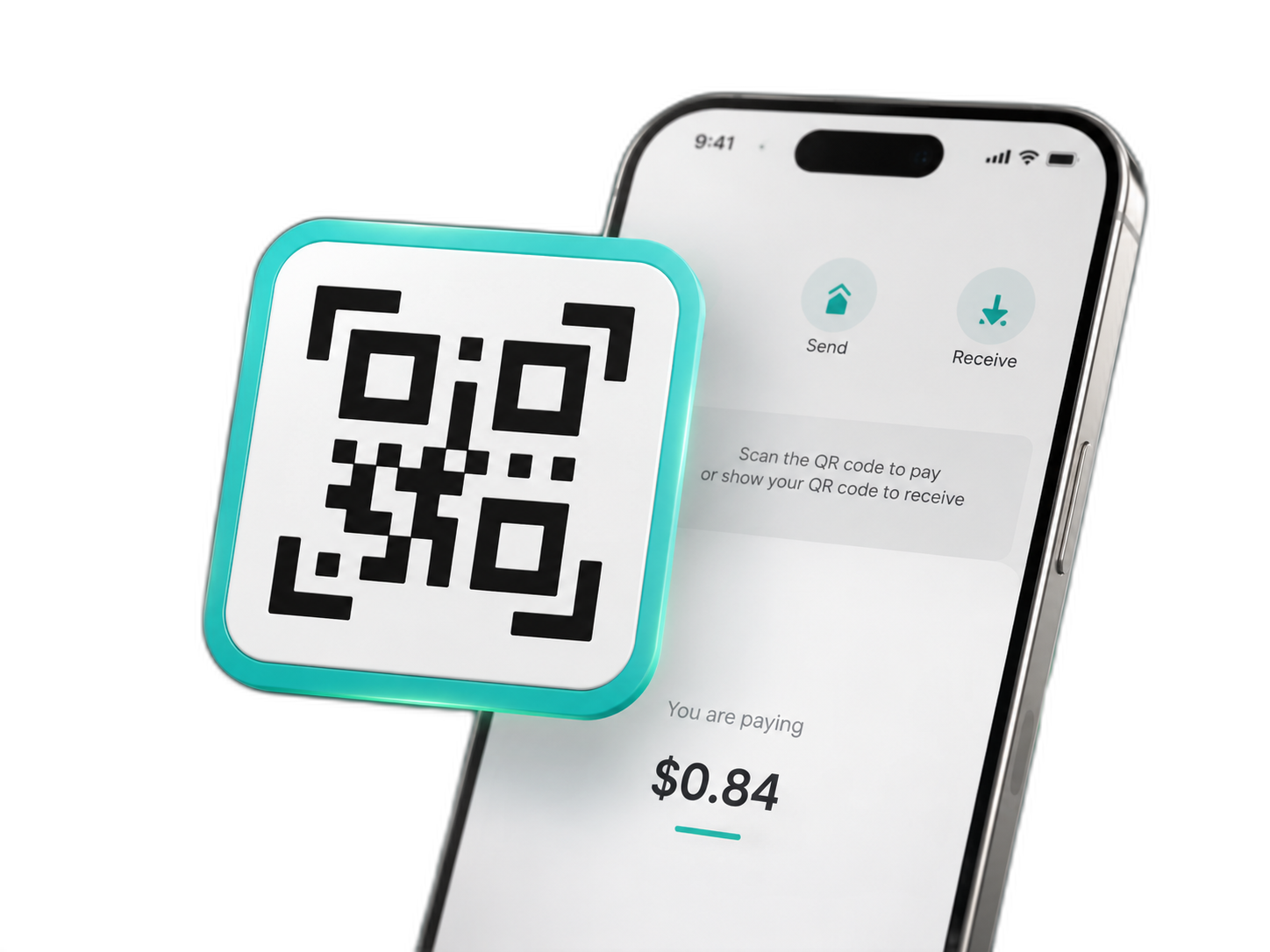 ادفع بمسح رمز QR داخل تطبيق ZWAD